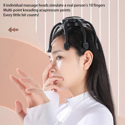 Electric Scalp Massager Cordless Portable Head Massager Headache Deep Relaxation Stress Relief Meridian Massage Claw Tools