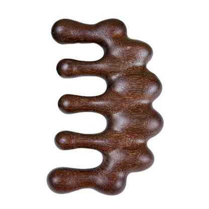 Scalp Relax Meridian Massage Comb Anti-static Blood Circulation Sandalwood Hair Comb Smooth Hair Comfortable Head Massage Comb