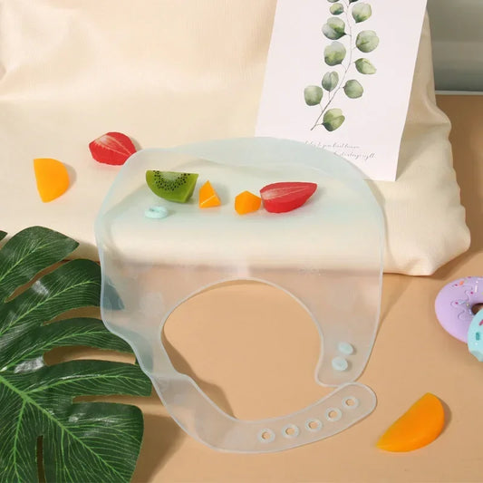 Baby Food-grade Silicone Bib Baby Food Rice Pocket Saliva Pocket Lightweight Waterproof Bib for Children