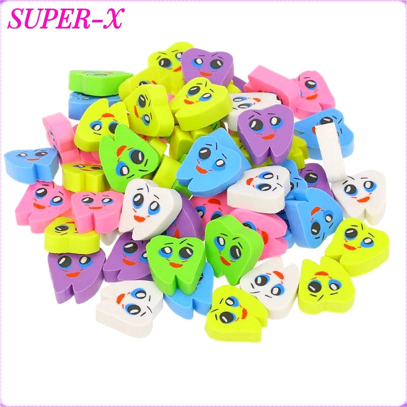20pcs/bag Dental Eraser Dental Clinic School Gifts Student Eraser Stationery Supplies Mini Eraser Stationery Supplies