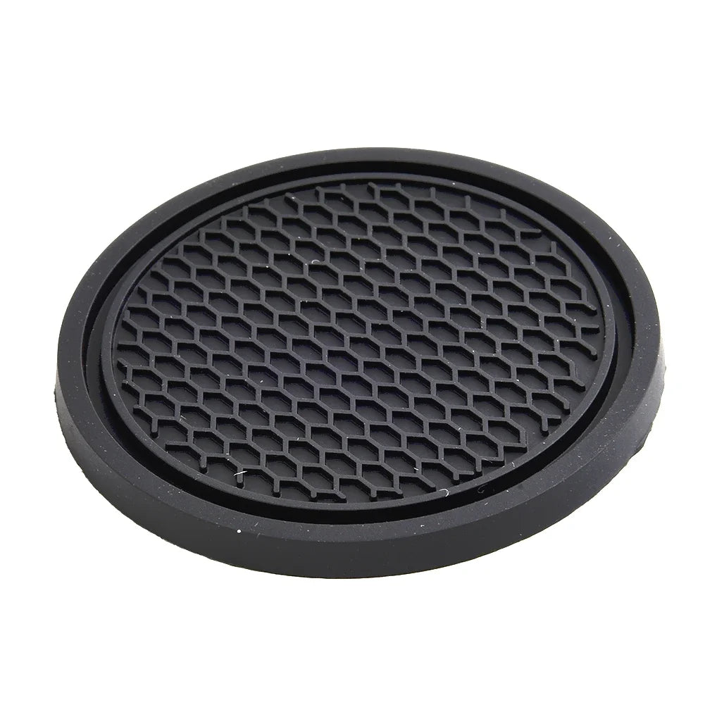 2pcs Black Car Auto Cup Holder Anti Slip Insert Coasters Pads Interior Accessories For Most Cups Accessories