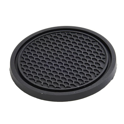 2pcs Black Car Auto Cup Holder Anti Slip Insert Coasters Pads Interior Accessories For Most Cups Accessories