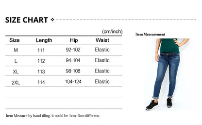 Maternity Clothing  Jeans Insert Panel  Skinny  Cotton Denim Pants for Pregnant Women Pregnancy Clothes