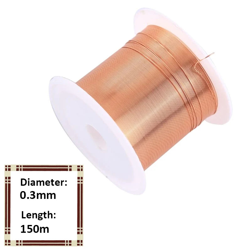 1300M-6M copper lacquer wire 0.1mm -1.5mm Cable Copper Wire Magnet Wire Enameled Copper Winding Wire Coil Copper Wire