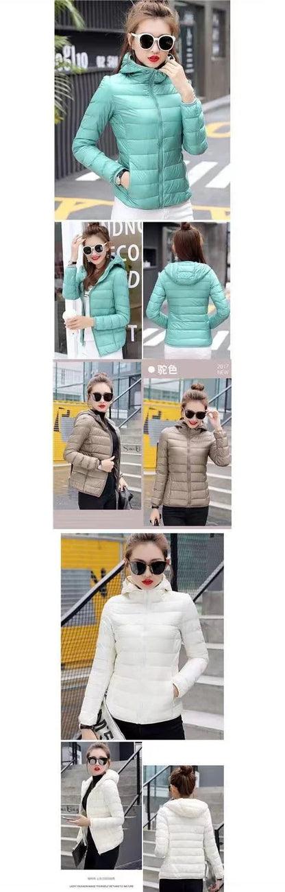 Duck Down Jacket Women Ultra Light Down Jacket All Season Feather Jacket Plus Women Overcoat Windbreaker Coats Down Coats