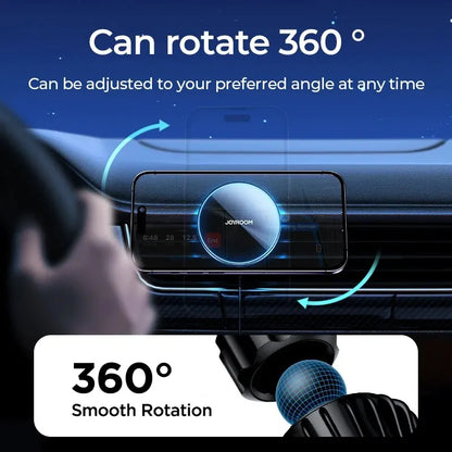 Joyroom Magnetic Car Phone Mount Wireless Fast Car Charger for iPhone Holder 15W Magnetic Car Phone Holder Mount Wireless