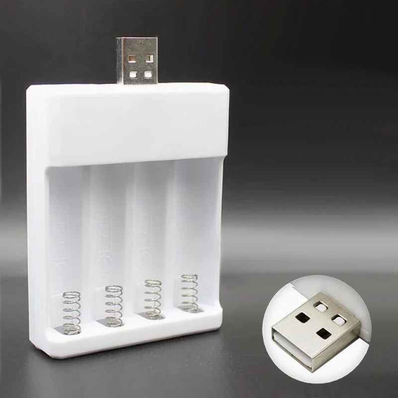 AAA/7 rechargeable battery charger 1.2V universal USB charging box AA/5 battery 14500 lithium battery charger