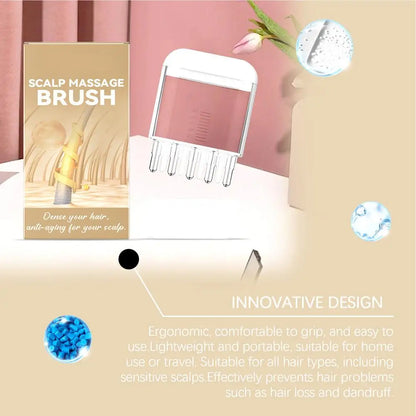 Hair Growth Oil Applicator Comb Scalp Massager Applicator Hair Root Massage Medicine Comb Hexagon Head Oil Roller Hair Care Tool