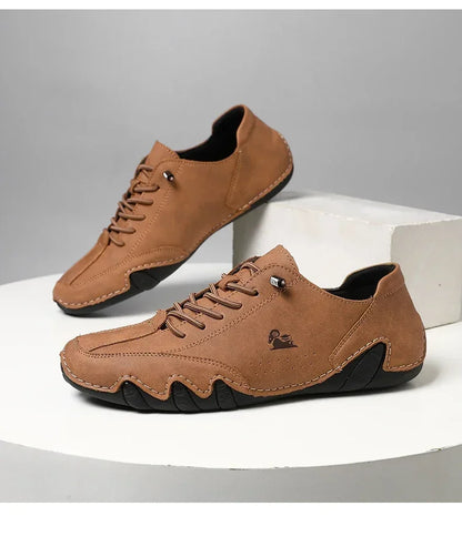 Men's Shoes 2025 Spring  Autumn New Business Casual Leather Shoes Men's Single Shoes Simple British Loafers Trendy Travel Shoes