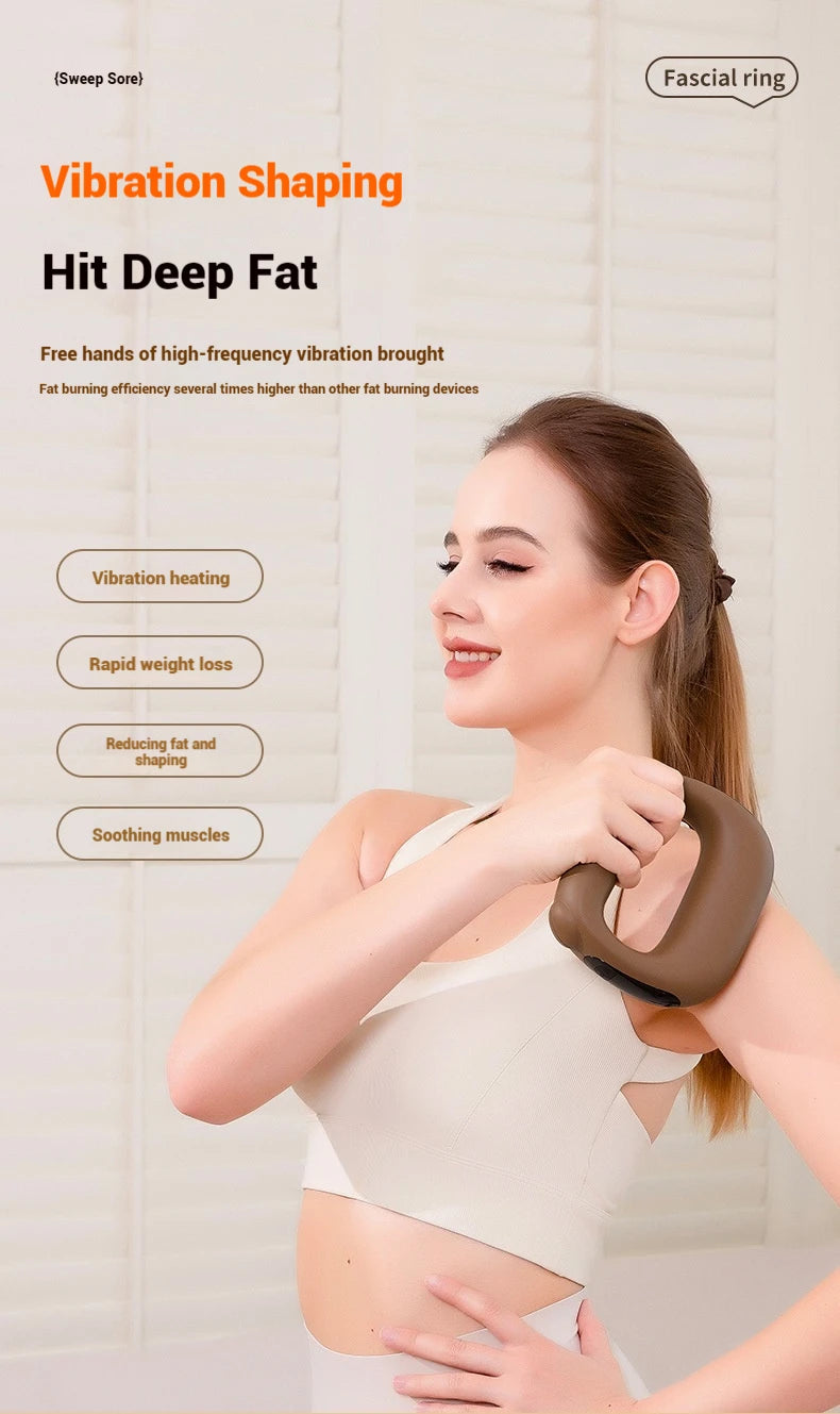 Portable Electric Muscle Massage Gun - Deep Tissue Fascia Massager for Neck, Foot & Full Body Relaxation Mini Massage Gun