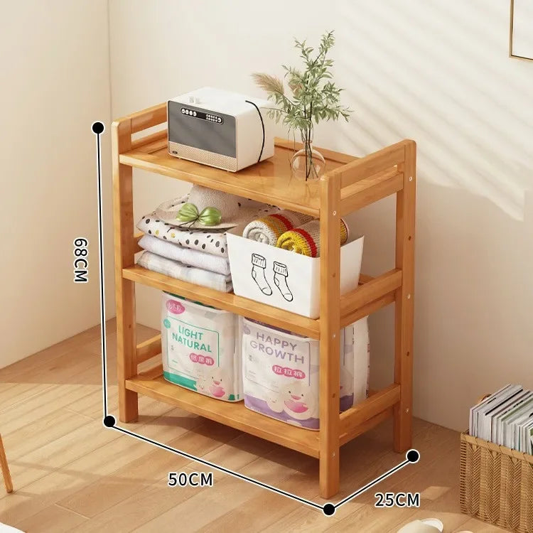 Kitchen shelf, floor standing multi-layer product collection, household pot seasoning shelf, fruit and vegetable bowl and dish s