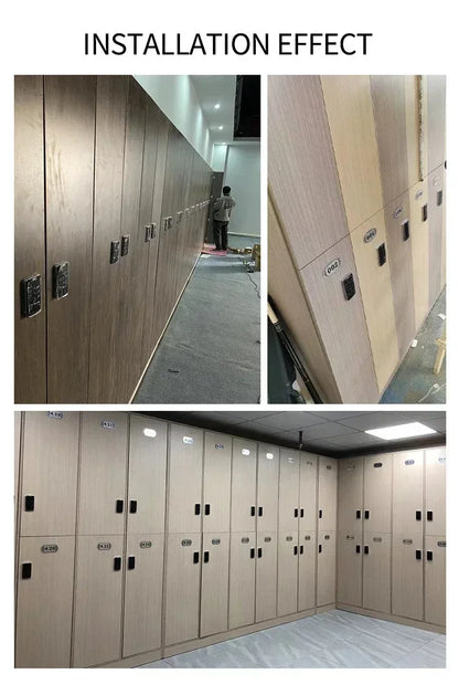 Home  Screen Cabinet Lock Digital Electronic Password Aluminum Sliding Door Security Bar Anti-theft Card Keypad Keyless Bolt