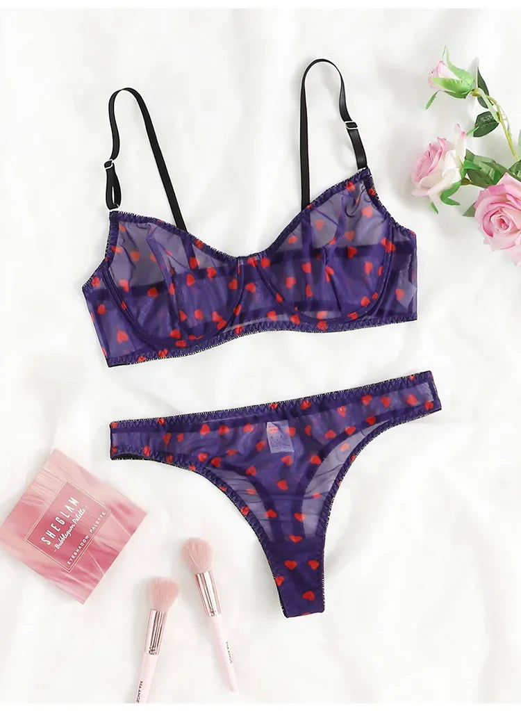 Female Lingerie Sexy Lingerie for Women Body Shorts Push-up Bra Fancy Woman Underwear Transparent Intimate Lingerie Set