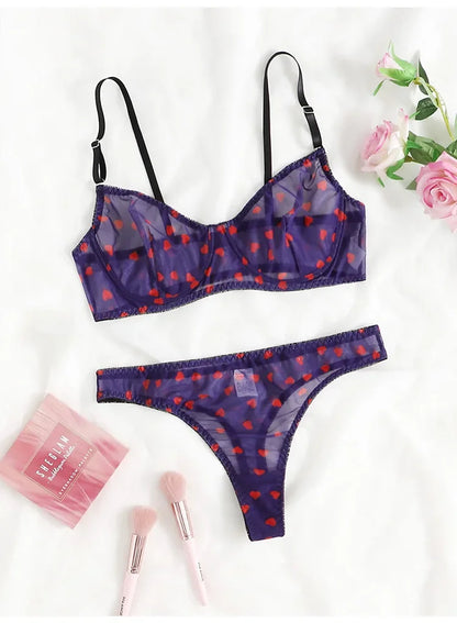 Female Lingerie Sexy Lingerie for Women Body Shorts Push-up Bra Fancy Woman Underwear Transparent Intimate Lingerie Set