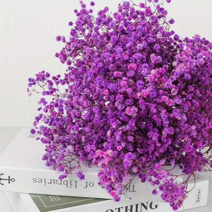 130g Natural Dried Preserved Flowers Babys Breath Home Decoration Natrual Gypsophila Wedding Decor Artificial Flower Photo Props
