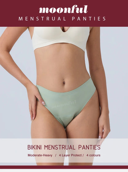 Menstrual Panties Women Leak proof Menstrual Period Underwear Ice Silk Menstruation Panties Menstrual Cycle Absorbent Underwear