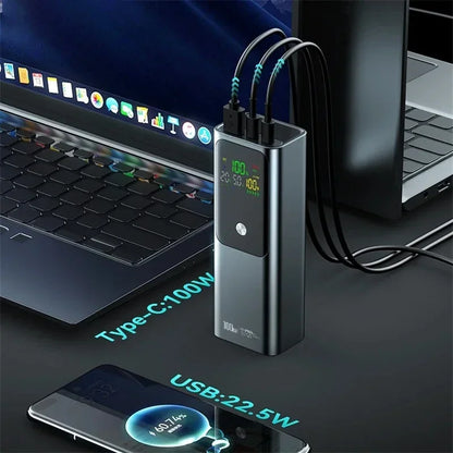 20000mAh High Quality Power Bank 100W Portable Fast Charging Powerbank External Spare Battery For IPhone Xiaomi Laptop 보조배터리