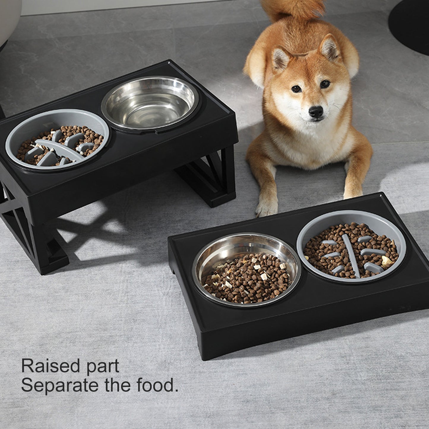 Slow Feeder Dog Bowl Improve Digestion Prevent Suffocation Accessory Slower Food Preventing Choking Bowl For Pet