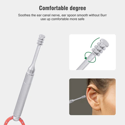 Boundless Voyage Portable Titanium Toothpicks Holder Ear Wax Removal Personal Care Tools Outdoor Multifunctional Tools Ti9008O