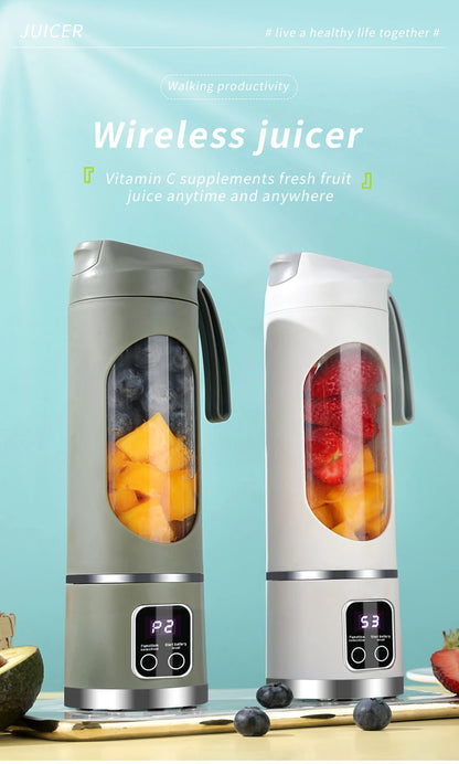 Electric Juicer Cup 8/12 Blades Milkshake Machine Portable Fruit Milk Mixing Tool Mini Fresh Juice Portable Blender For Home