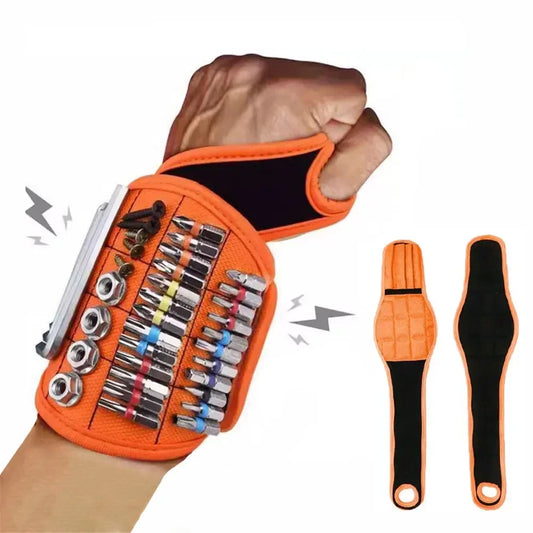 Wristband Magnetic Strong Magnets Holds Nails Drill Bit Magnetic Bracelet Screw Holder Tool Storage Wrist Electrician Practical