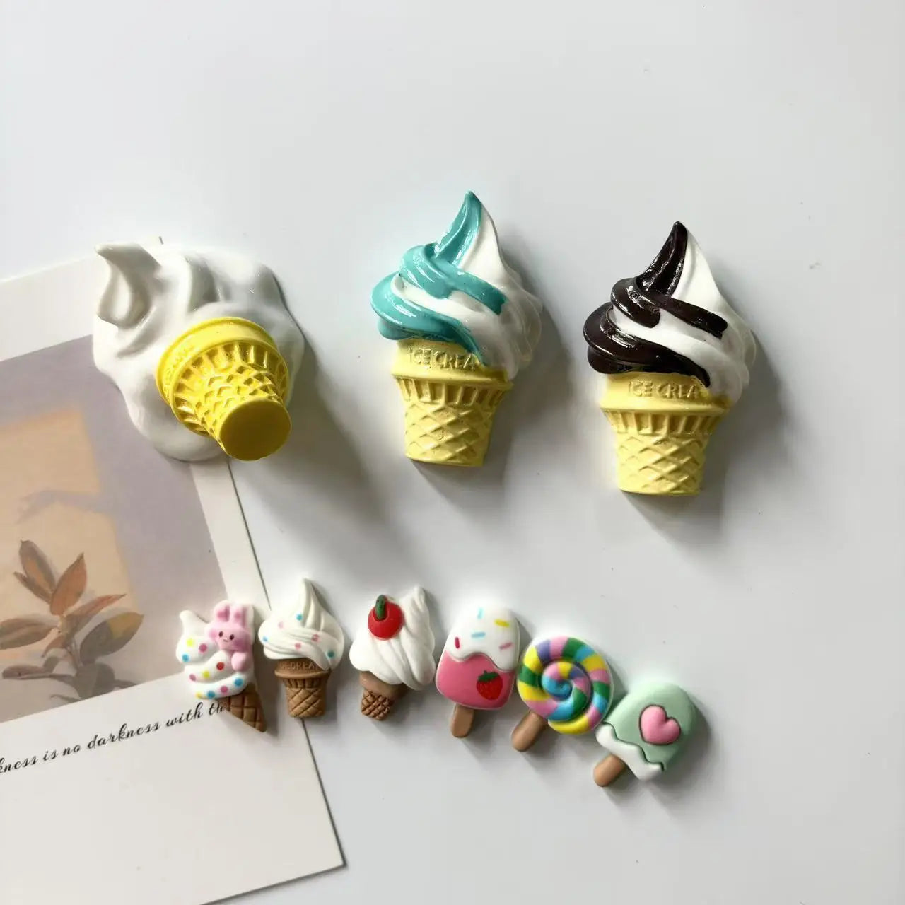 Ice Cream Food Fridge Magnets, Home Decoration Magnets, Cute Magnet Photos for Fixation