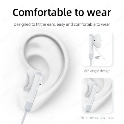 Type C Wired Headphone For Iphone 15 Pro Max Xiaomi Mi Lite 3.5MM Earphone For Samsung Huawei Redmi Phone Ipad Earbud Headset