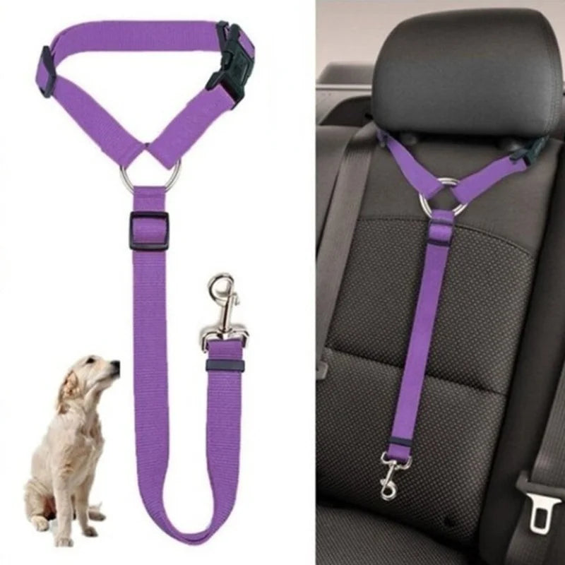 Adjustable Dog Seat Belt Dog Harness Pet Car Vehicle Seat Belt Pet Safety Leash Leads for Dogs/Cats Adjustable
