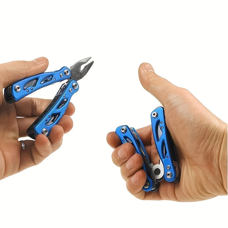 Camping Gear Outdoor Survival Stainless Steel 9 In 1 Portable Multi Tool Plier Camping Accessories Portable