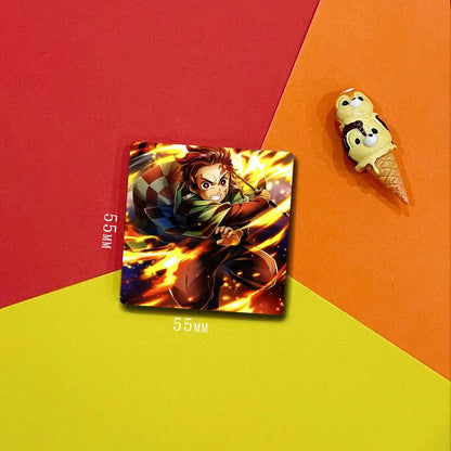 Demon Slayer K-Kimetsu No Y-Yaiba Fridge Magnets Fridge Magnets Memo Pads (For Refrigerator/Whiteboard/Home Multi-Purpose Use)