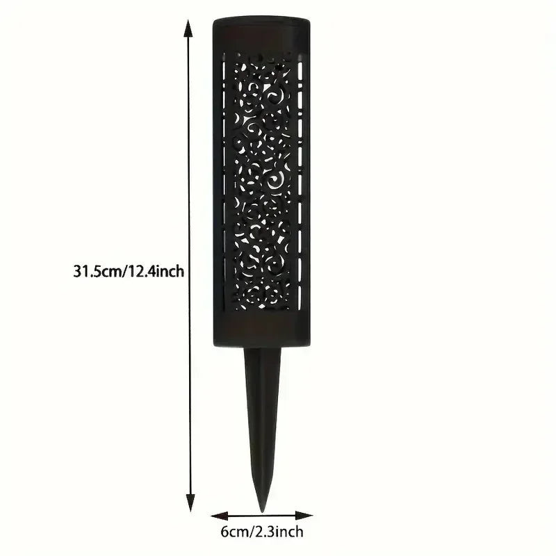 3 Heads Solar Lights Outdoor Decorative Solar Garden Lights tulips Flower Lawn Lamp for Yard Patio Garden Decor