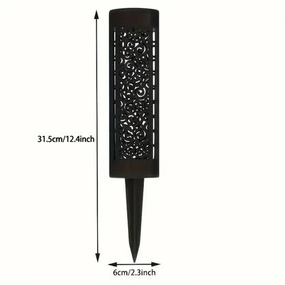 3 Heads Solar Lights Outdoor Decorative Solar Garden Lights tulips Flower Lawn Lamp for Yard Patio Garden Decor