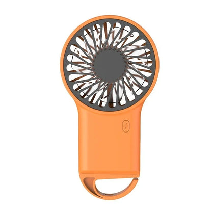 New Foldable Handheld Desktop USB Rechargeable Mini Fan Cartoon Design with Hook for Mountaineering Outdoor Home Office use