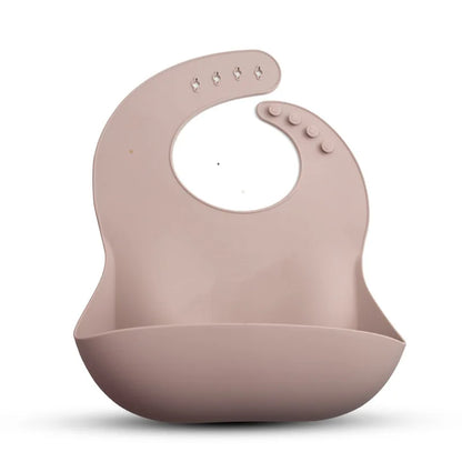 Baby Food Grade Silicone Children's Saliva Pocket 3D Waterproof Food Bib Rice Pocket Hygienic Silicone Bib for Children