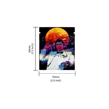 5X7CM Small Flat Plastic Packaging Bags Food Seal Storage Pouch Wateproof Smellproof Zip Lock Bag Resealable Mylar Pouches