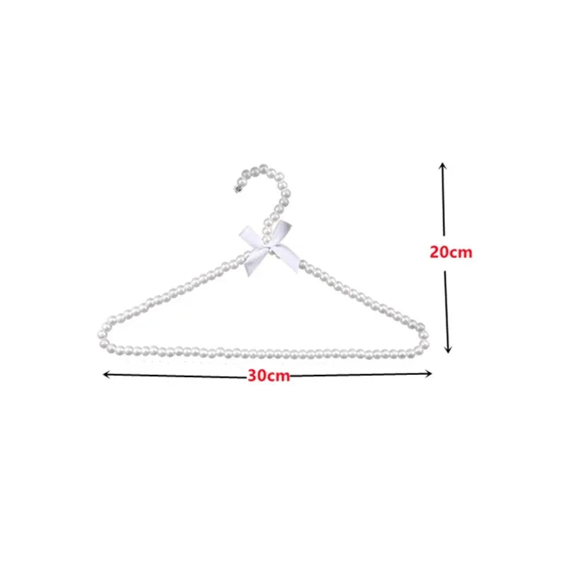 1Pc Pearl Clothes Hanger Kids Thicker Drying Racks Seamless Anti-slip Windproof Clothing Hanger Organization Home Decoration