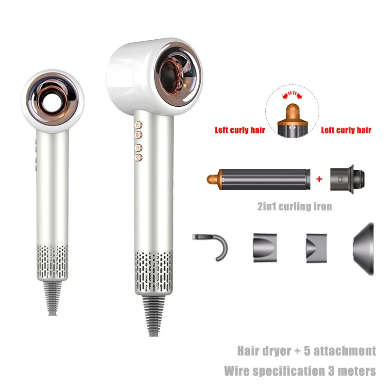 Professional Hair Dryer Super Hair Dryer 220V Leafless Hair dryers Home Curling Iron Salon Hair Styler Blow Drier