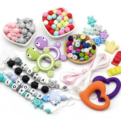 Cute-idea Silicone Baby Teethers 1pc Turtle Animal cartoon Food Grade  Silicone Tiny Rod Kids Goods Nurse Gift Baby Teething Toy