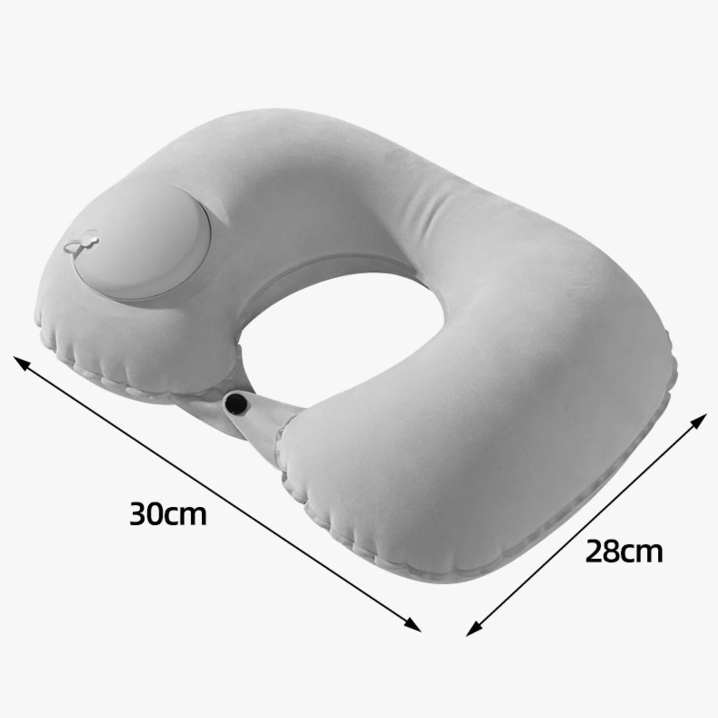 U-Shaped Inflatable Travel Pillow Portable Air Neck Support Cushion Comfortable Sleeping Press to inflate pillow neck pillow