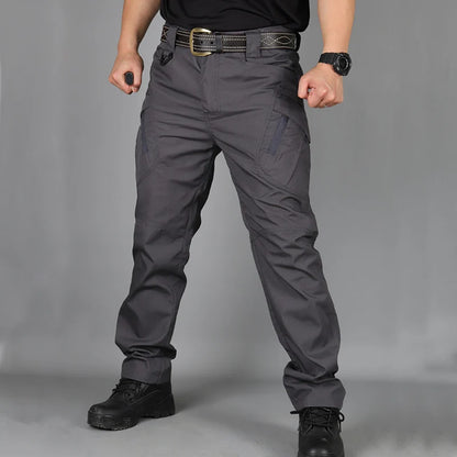 2024 Outdoor Waterproof Tactical Cargo Pants Multi-pocket Men Breathable Casual Long Trousers Male Quick Dry Cargo Pants