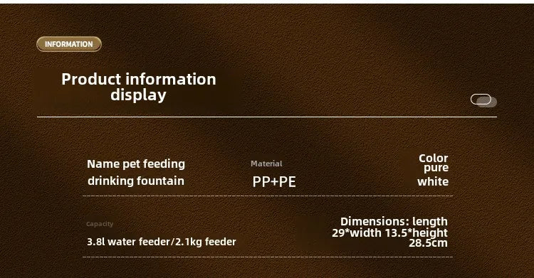 Pet Automatic Feeder Gravity Dispenser Food Storage Bucket Large Capacity Food Grade Materials Simple Cleaning for Cat Dog