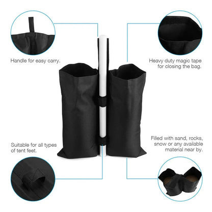 Camping Equipment Garden Gazebo Foot Leg Feet Weights Sand Bag Marquee Waterproof Tent Set Outdoor Accessories Tent Accessories