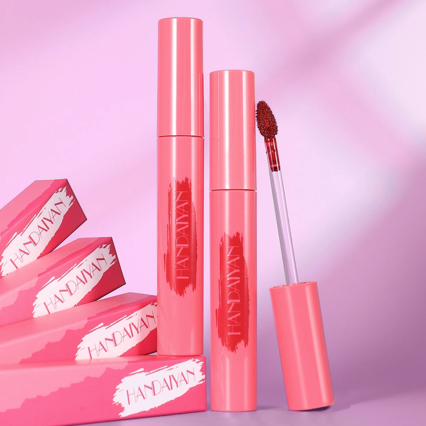 Handaiyan Lip Gloss Longlasting Lip Liner Brown Lipstick Liquid Matte Waterproof Lipgloss Lip Stain Tint Glaze Makeup