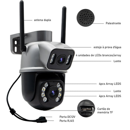3MP HD Wireless Security IP Camera Camera Security Camera Camera Camera 4K Security Camera Camera Camera 4K in Brazil