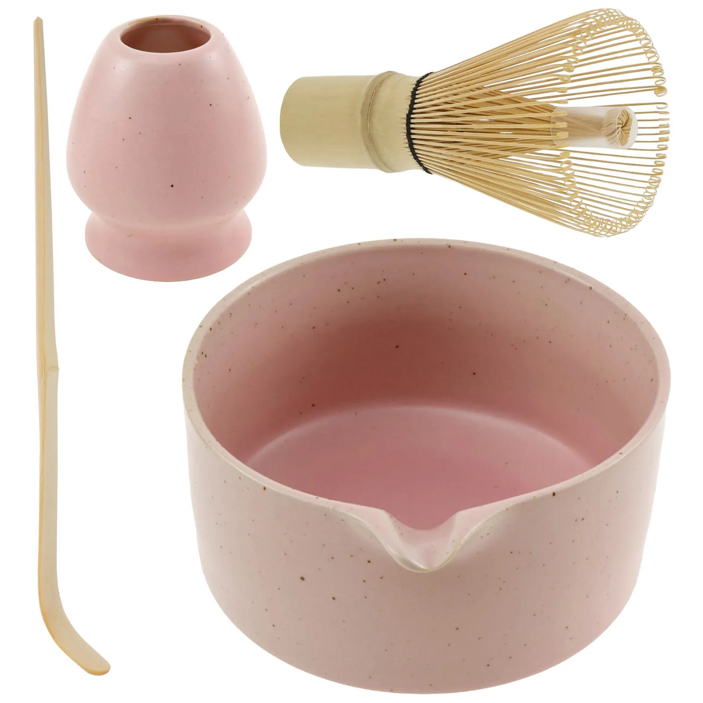 4Pcs Japanese Matcha Set Traditional Matcha Tea Set Matcha Whisk Set Manual Matcha Making Kit Ideal Matcha Kit for Tea Lovers