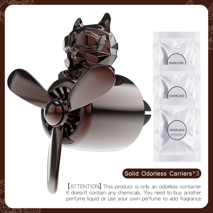 DIY perfume odorless ornaments airplane pilot bulldog car air fresheners decorations accessories aroma vent fragrance diffuser
