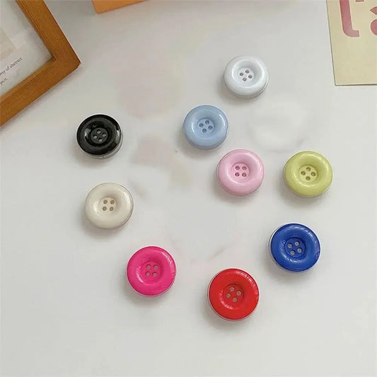 3D Simulated Button Phone Stand New Adhesive Phone Grip Phone Stand Cute Adhesive Retractable Phone Stand