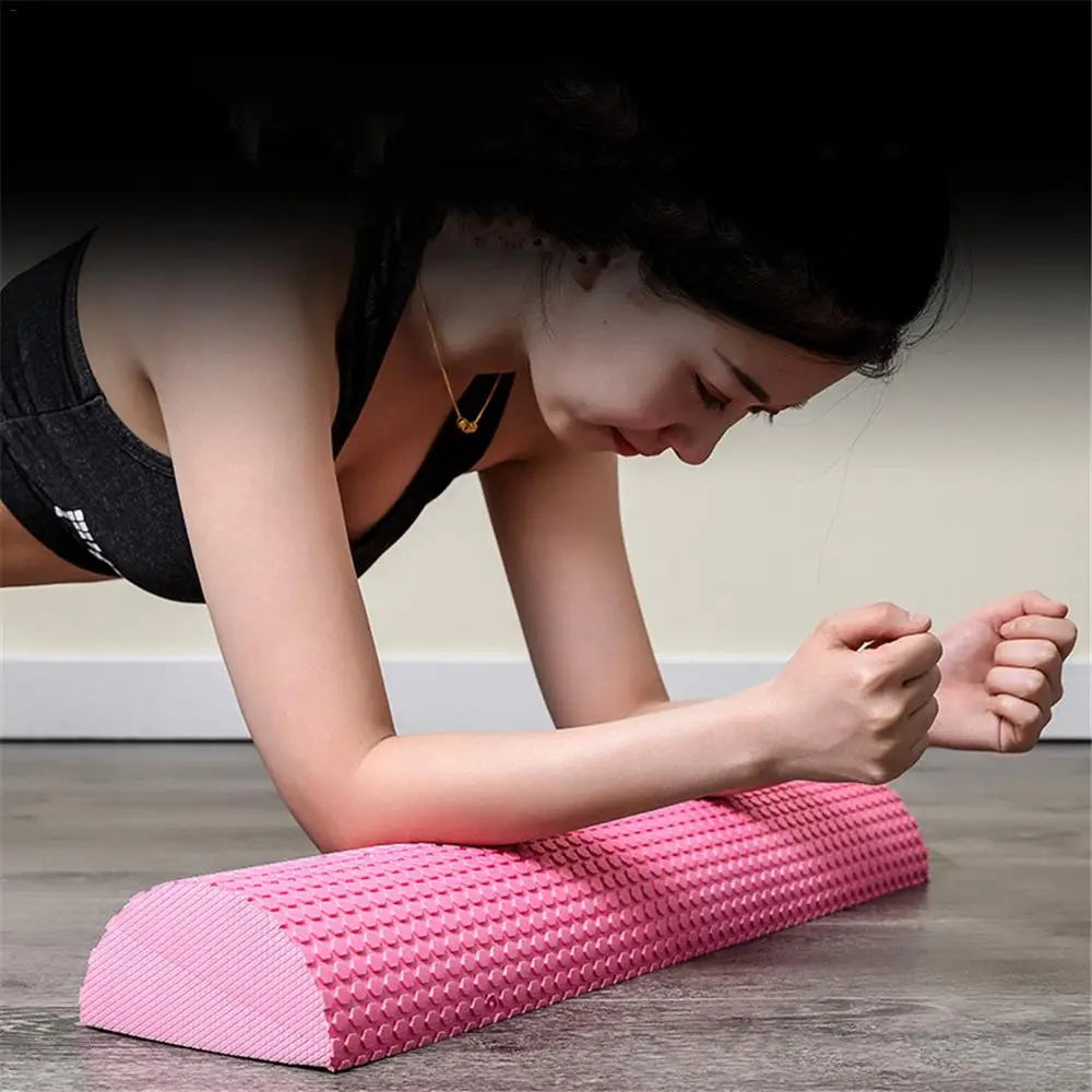 30-45cm Half Round EVA Massage Foam Roller Yoga Pilates Fitness Equipment Balance Pad Yoga Blocks With Massage Floating Point