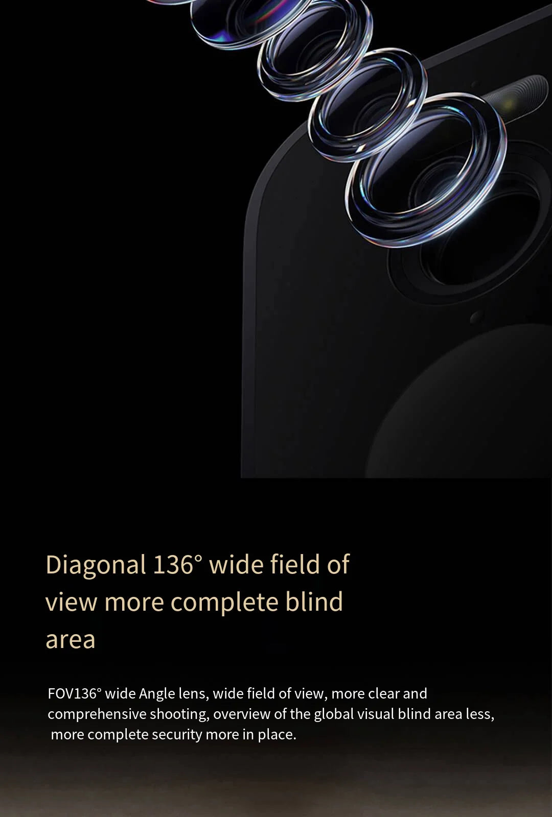 Xiaomi Mijia APP IP67 Waterproof 10000mah Battery Smart Outdoor IP Camera 2.5k HD  Wireless Security Infrared Night Vision Cam