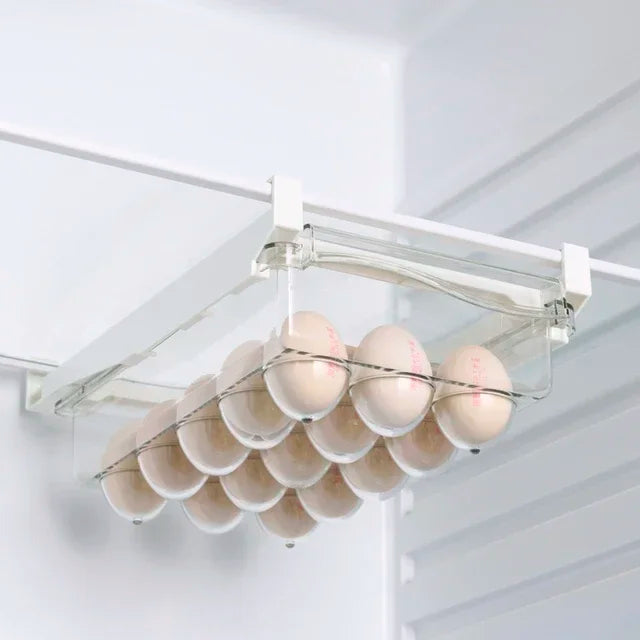 1/2pcs Fridge Organizer Fruit Egg Refrigerator Storage Box Under-shelf  Drawer  Fresh-keeping  Kitchen Fridge Organizer
